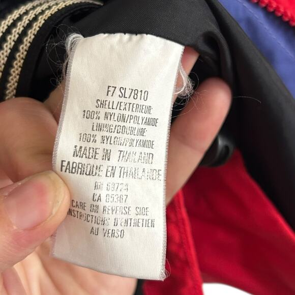 Columbia Omni-Tech Hooded Jacket Red Black Nylon Shell Women’s Large Hiking - Picture 12 of 16